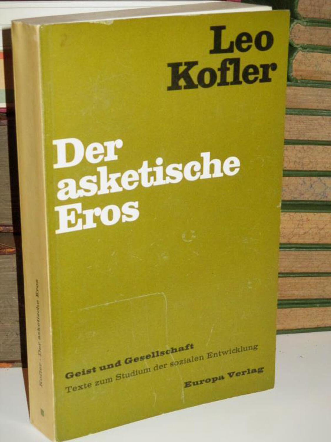 Buchcover „Der asketische Eros“ von Leo Kofler, 1967