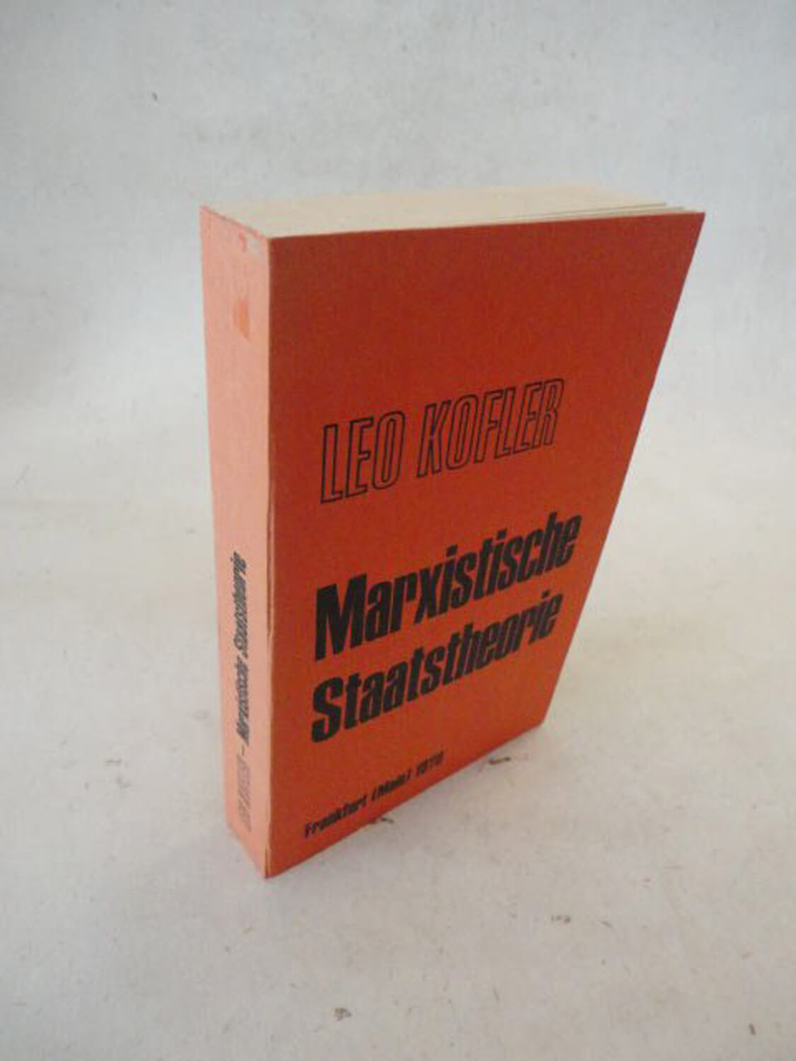 Buchcover „Marxistische Staatstheorie“ von Leo Kofler, 1970 (Neuausgabe von „Staat, Gesellschaft und Elite“)