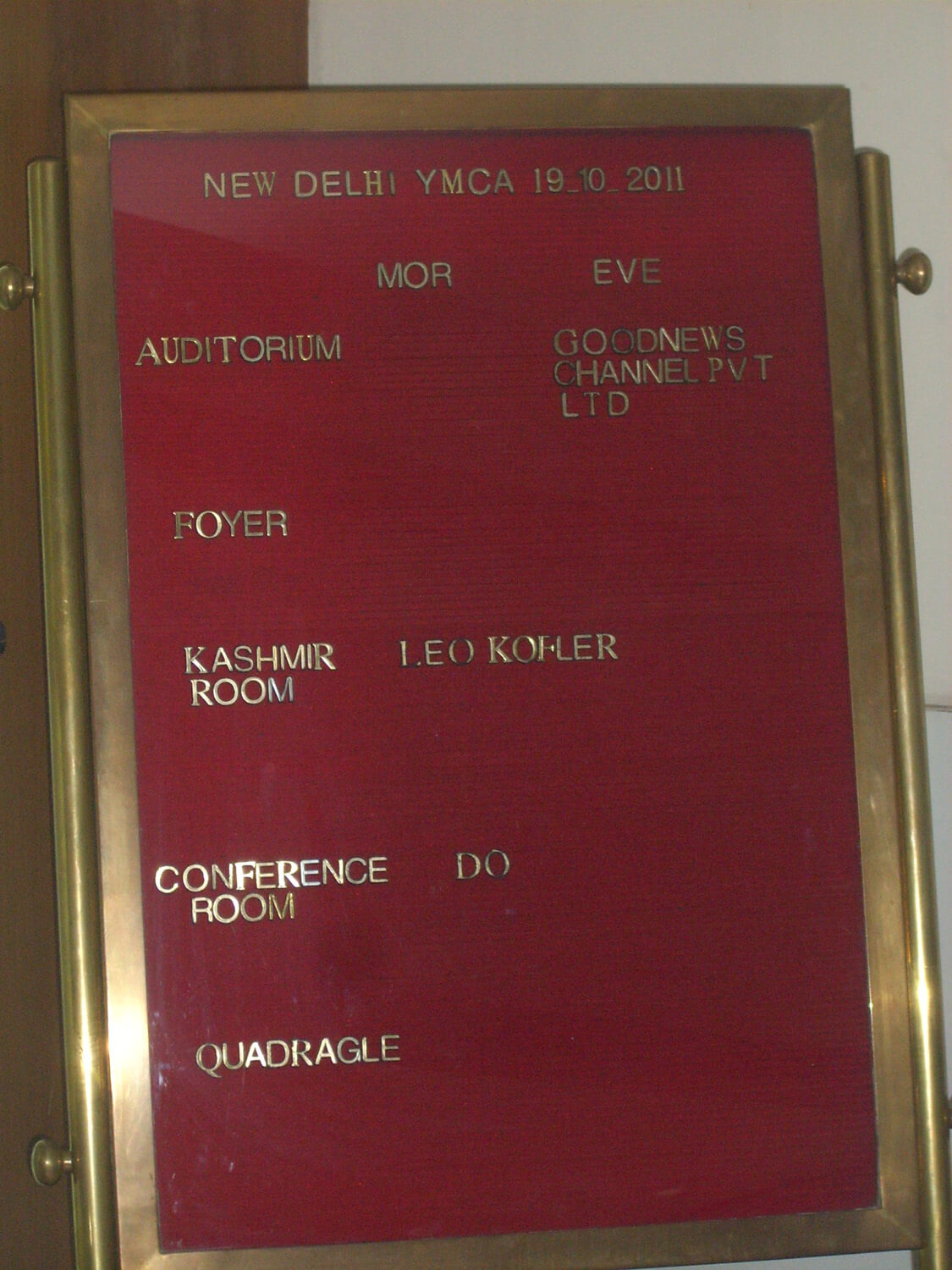 Christoph Jünke bei seiner Vortragsreise über Leo Koflers sozialistischen Humanismus in Neu-Delhi, Indien, 2011