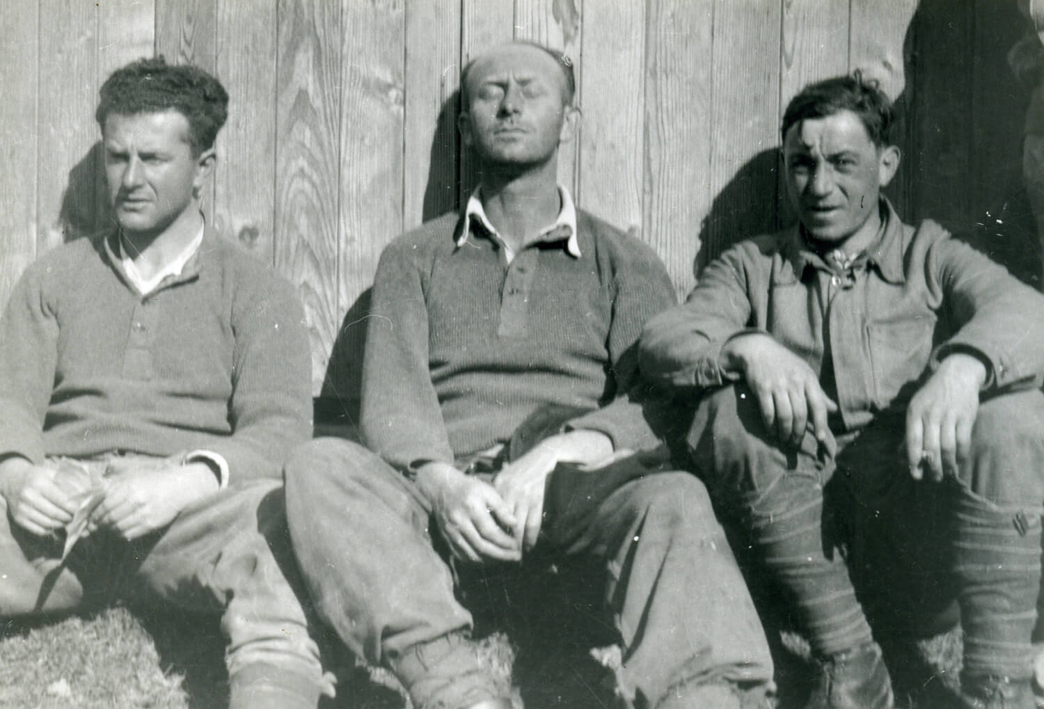 Leo Kofler als Emigrant beim Schweizer Arbeitsdienst im Straßenbau, Anfang der 1940er Jahre (2)