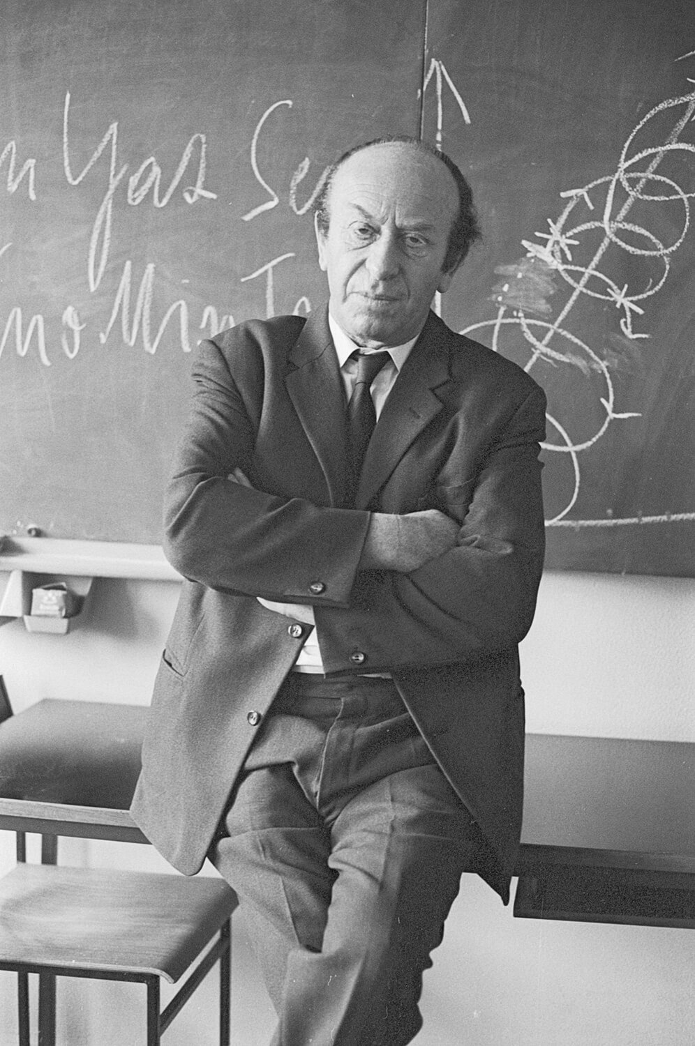 Leo Kofler als Dozent an der Kölner Kunstakademie, 1970